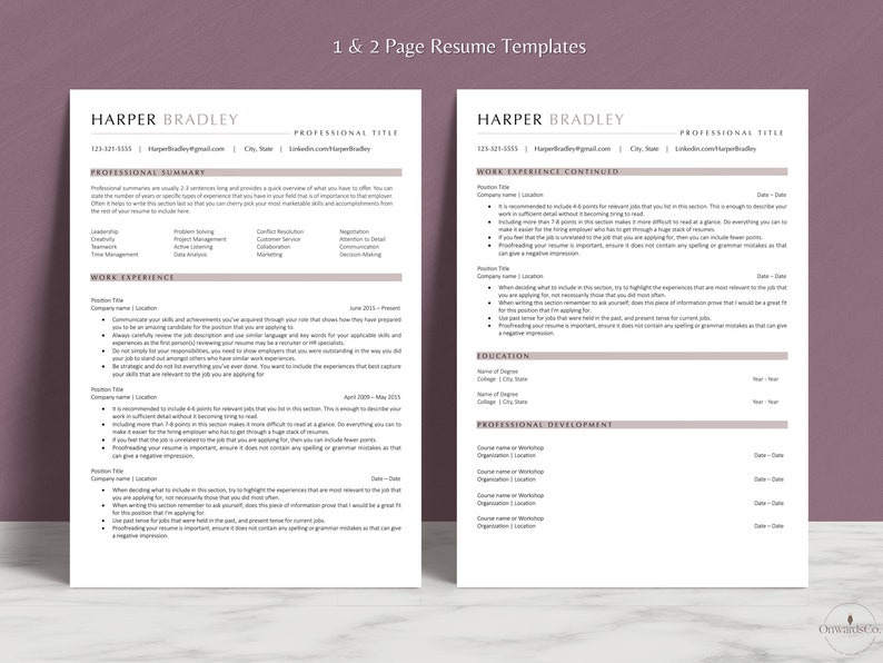 Resume Google Docs Modern Resume Design Curriculum Vitae Resume Template Word Data Analyst CV Template Executive Assistant ATS Resume Clean
