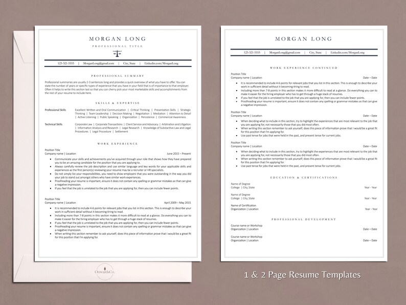 Paralegal Resume for Lawyers CV - Il 794xN.5308630126 65br 