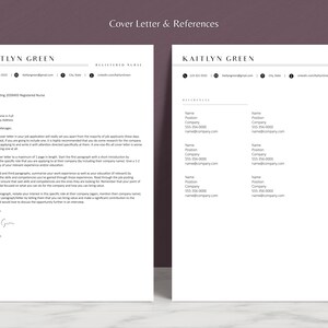 New Grad RN Resume 2 page Nursing Resume Template ats compliant RN Resume Template Google Docs  Nurse CV Template Medical Resume Modern