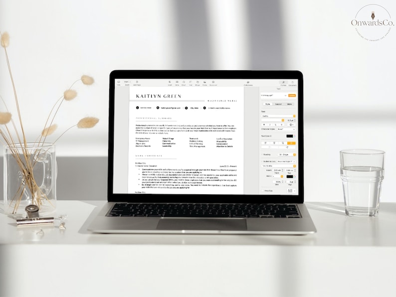 New Grad RN Resume 2 page Nursing Resume Template ats compliant RN Resume Template Google Docs  Nurse CV Template Medical Resume Modern