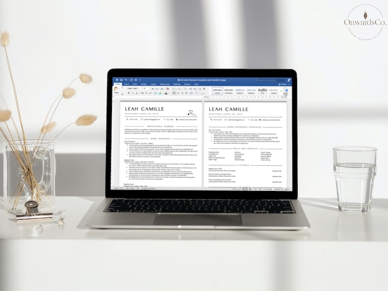 ATS Friendly Nursing Resume Template Google Docs CV Template Medical Assistants Resume Registered Nurse Practitioner Graduate CV rn resume image 9