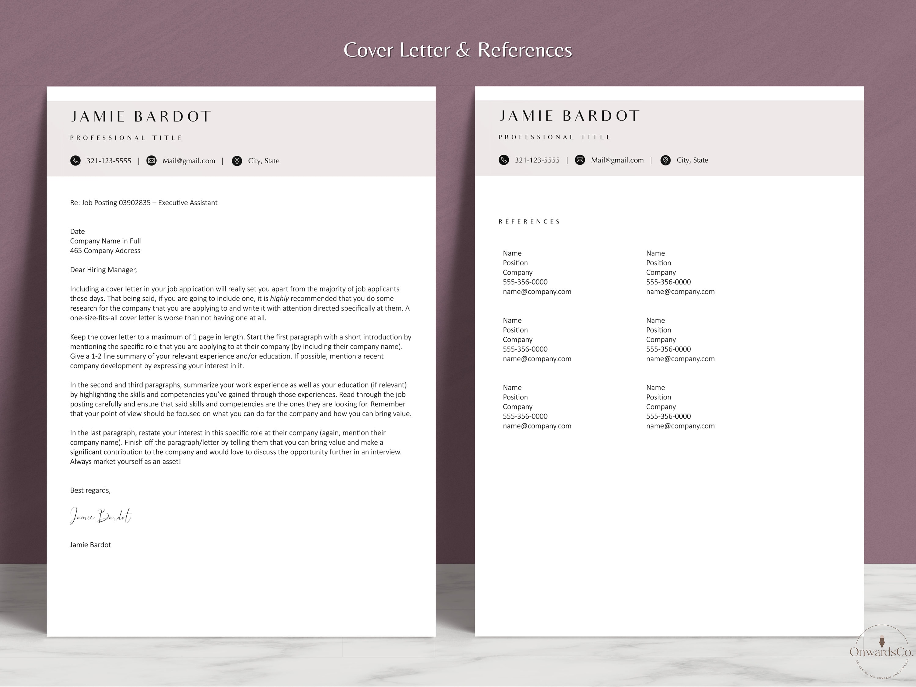 Modern Elegant Photo Resume Template With Picture CV Format Lebenslauf ...