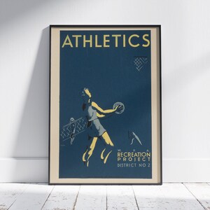 Athletics, Vintage Poster, Digital Download