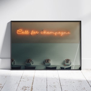 Champagne Neon, Photo Print, Digital Download