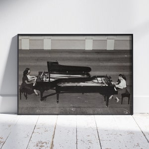 Piano, Vintage Print, Digital Download