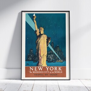 New York, Vintage Poster, Digital Download