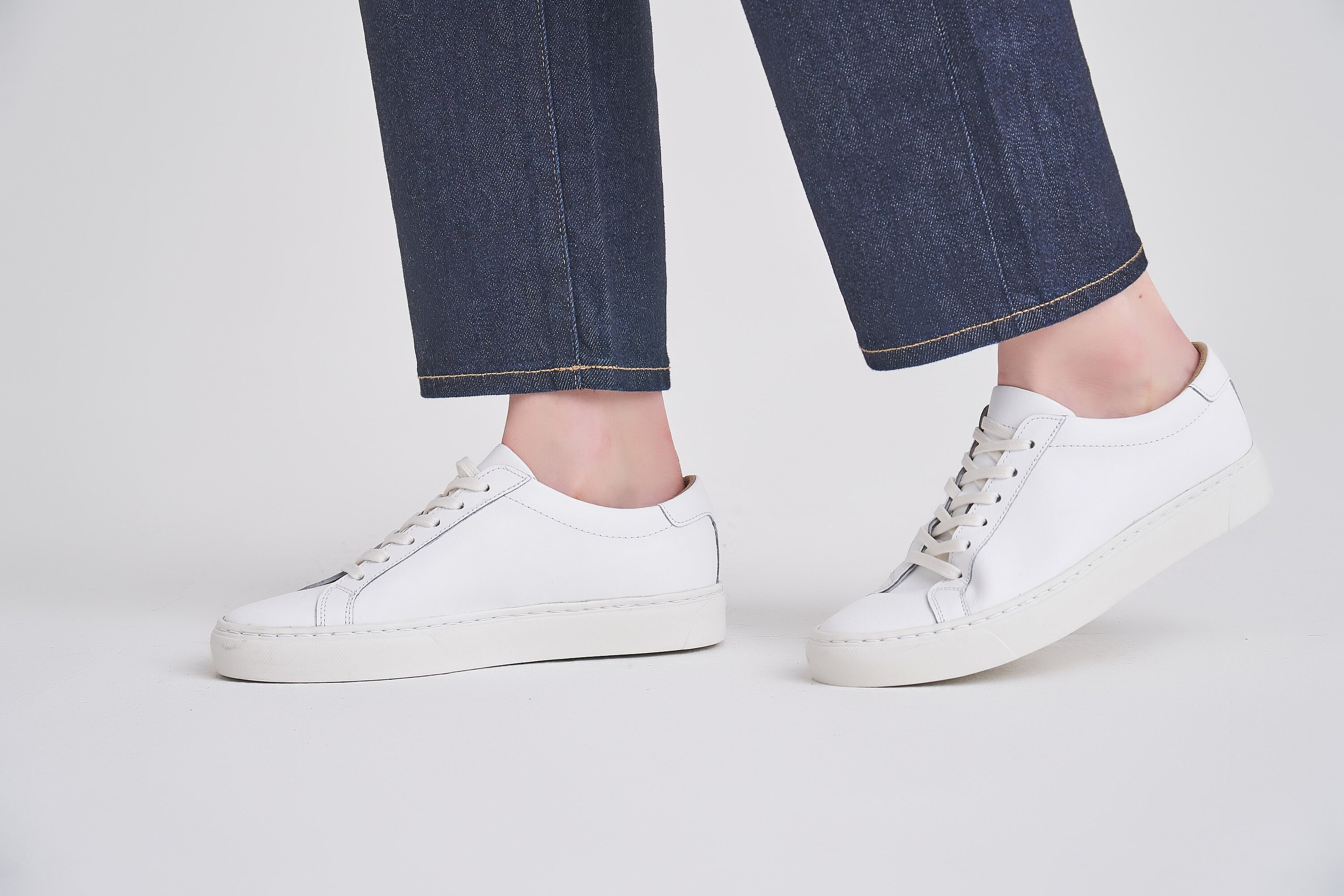 Josepht Rowan White Leather Sneakers Full Grain White Low Top Leather Sneakers Etsy Australia