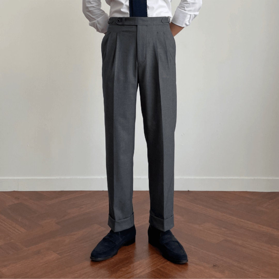 MARKAWARE - DOUBLE PLEATED TROUSER ORGANICCOTTON