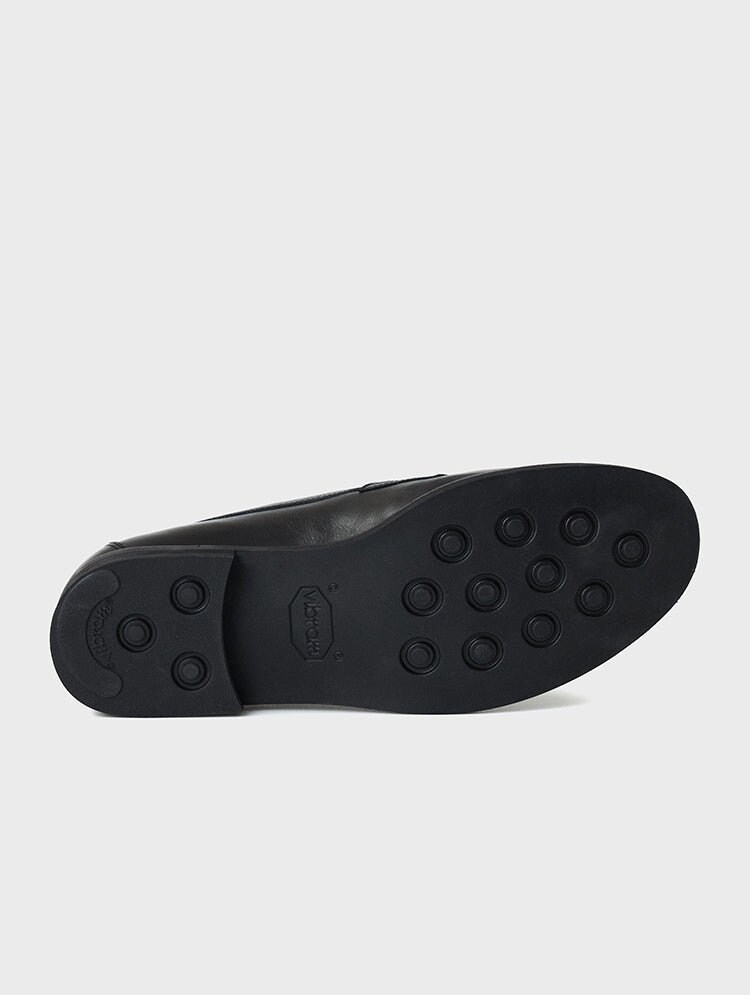 ローファー・オックスフォード JOSEPHT MORGAN VIBRAMHORSE LEATHER jos882 Round Toe Black Penny Loafers | Shanghai | JOSEPHT.CA