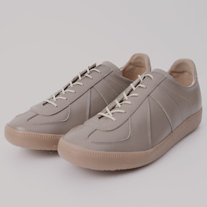 JOSEPHT Jacob Grey Minimalist Design Leather Sneakers German Army Trainers