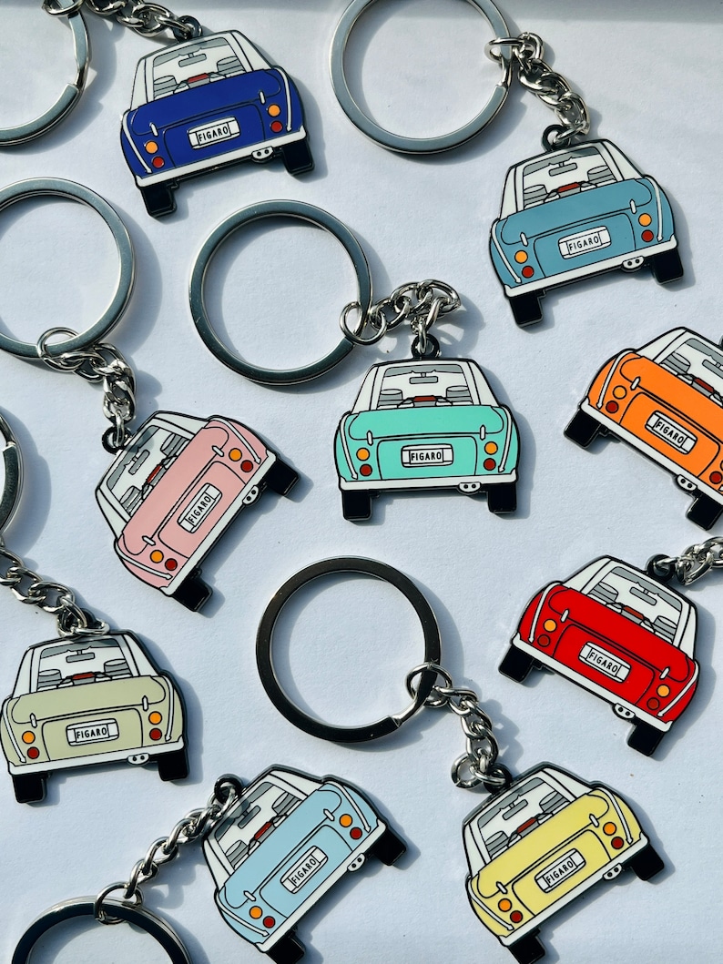 Figaro Classic Car Collectors Keyring Red Figaro Collection image 2