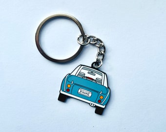 Figaro Classic Car Collectors Keyring - Lapis Grey - Figaro Collection