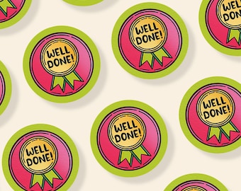 Well Done! Children's School Stickers | Teaching Resources | Teachers Writing Stationary Reward Classroom Gift | 40 Stickers