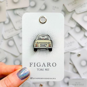 Figaro Classic Car Collectors Hard Enamel Pin Topaz Mist Pin My Figaro Collection image 2