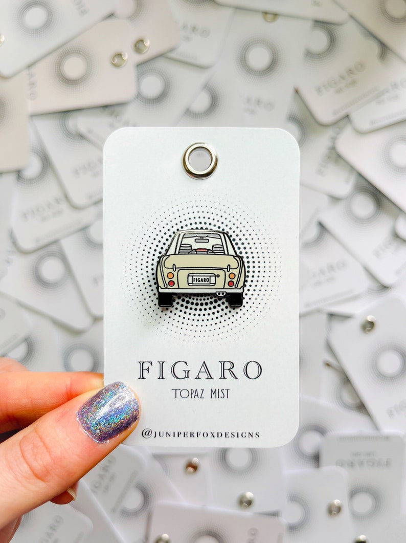 Figaro Classic Car Collectors Hard Enamel Pin Topaz Mist Pin My Figaro Collection image 2