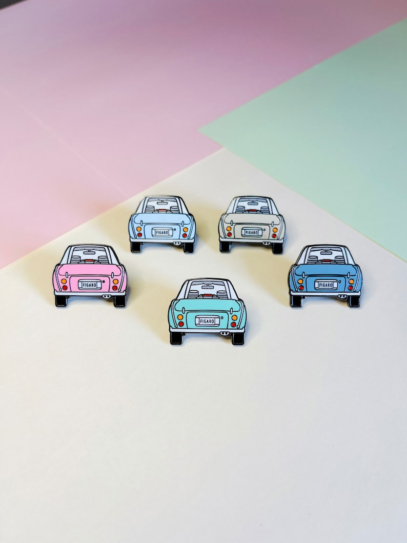 Figaro Classic Car Collectors Hard Enamel Pin Topaz Mist Pin My Figaro Collection image 4