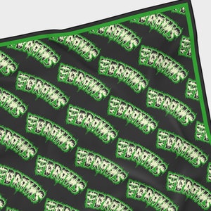 The Brains Chiffon Scarf | Psychobilly Punk Rockabilly Music Band Vintage Retro Pin Up Hair Accessories Headband Bandana Neckerchief