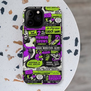 Live Horror Spook Show Phone Case | Monster Horror Goth Punk Psychobilly iPhone Pro/Max Samsung Galaxy Plus Ultra Gift Google Pixel