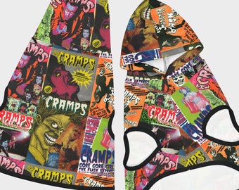The Cramps Pet Hoodie, Cats & Dogs | Psychobilly Horror Punk Rockabilly Alternative Music Band Poster Sweatshirts Tops Shirts Animal Gifts