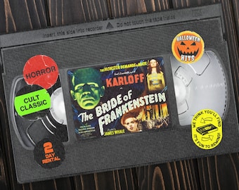 Your Pick Horror VHS Area Rugs 36" x 24" | 80s 90s Movie Monsters Tape Gifts Goth Punk Aesthetic Home Decor Door Bath Welcome Mat Gifts