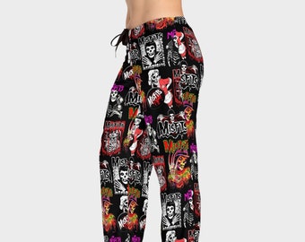 Misfits Women's & Men's Pajama Pants | Horror Punk Band Music Goth Alternative Art Comfy Cozy Lounge Sleepwear Winter Christmas Gift Present