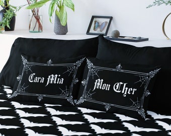 Cara Mia Mon Cher Matching Couples Pillow Case Shams Set 2pcs