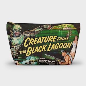 Creature from the Black Lagoon make-uptasje | Retro Monsters vintage horrorfilmposter gothic punk reisetui cadeaus