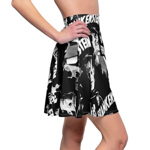 These sexy pencil skirts and casual skater skirts feature a Frankenstein print design in Black & White. A perfect addition to any Psychobilly, Rockabilly, Vintage Horror, Pin Up inspired wardrobe or gift for Universal Monsters and Frankenstein fans.