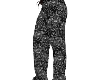 Ouija Spiderwebs Women's Men's Pajama Pants Witchy Whimsigoth