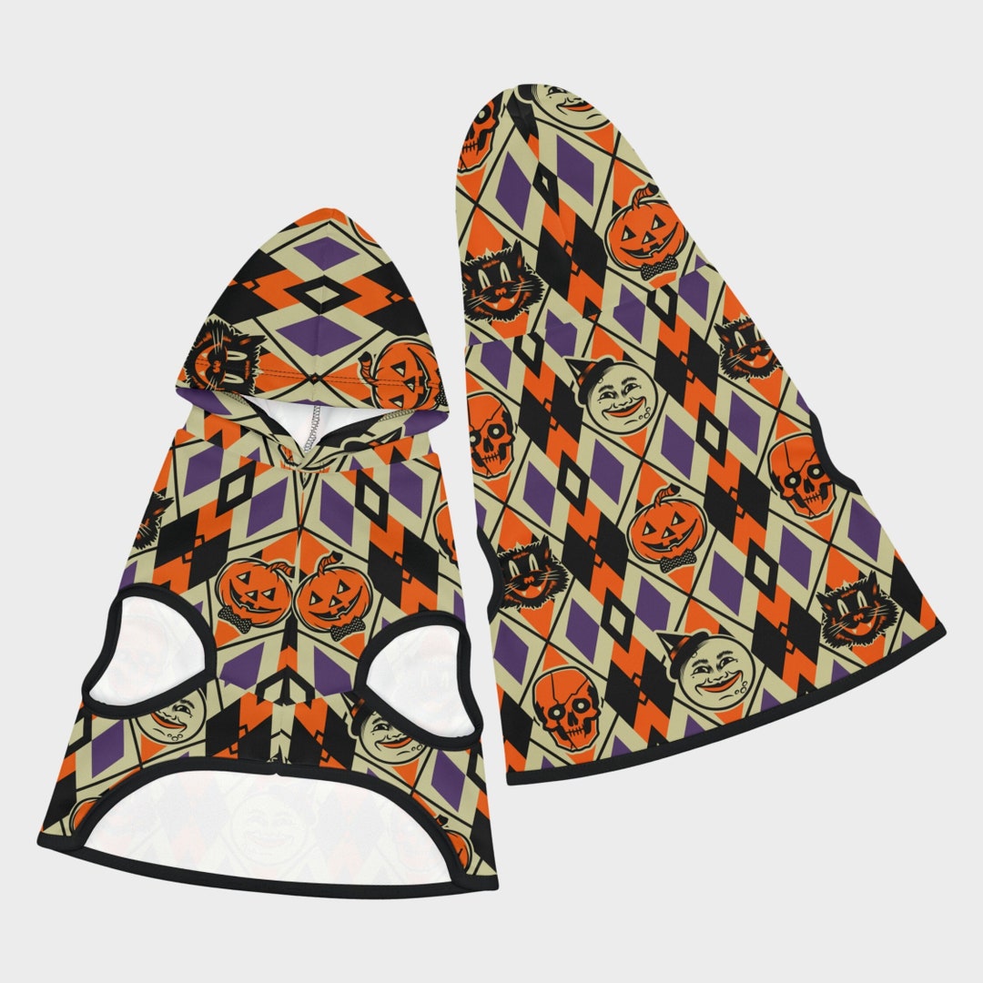 Vintage Halloween Pet Hoodie Cats & Dogs Retro Kitsch Etsy