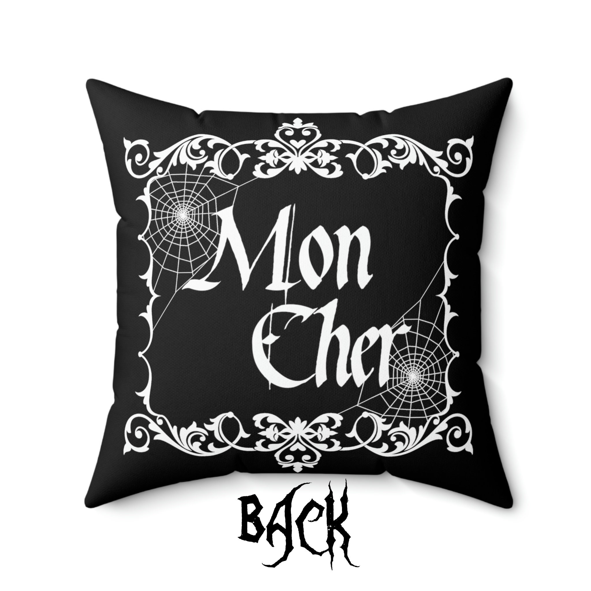 Mugod Shakespeare Romeo Juliet Throw Pillow Cover - Black White Skull Roses 18x18 Inch