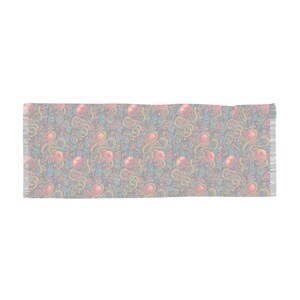 POMEGRANATE MOON DAISY SCARF