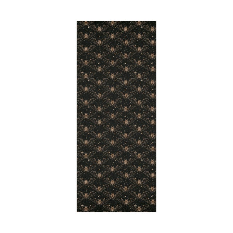 Our Celestial Bats Wrapping Paper is the cherry on top to a great gift. The perfect wrapping paper for bohemian gothic, whimsigoth, witchy, horror, dark academia, occult, Halloween themed birthday, romantic anniversary, wedding, or Christmas gifts.