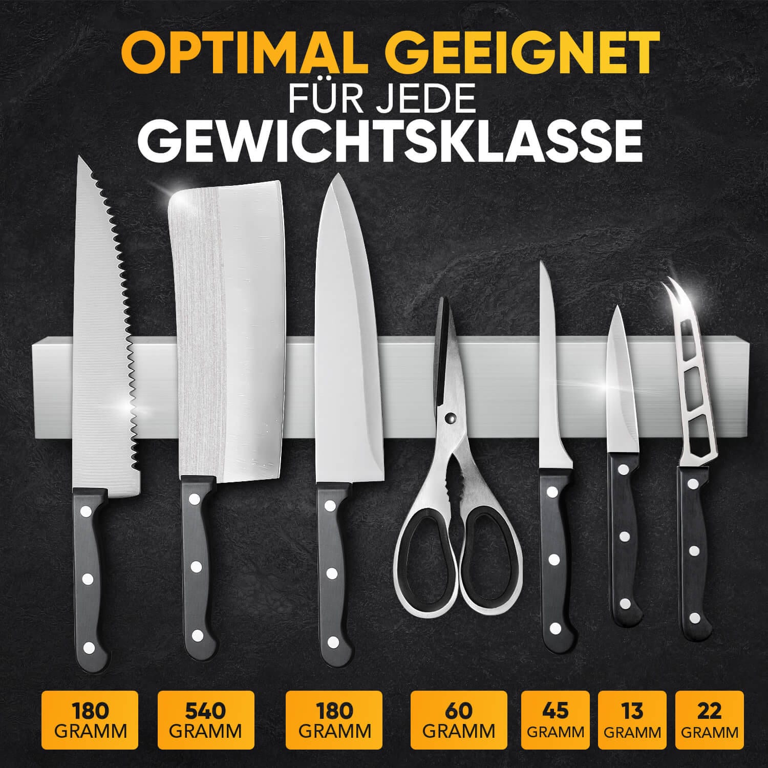 Magnetleiste für Messer ohne Bohren
