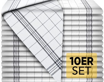 Geschirrtücher aus 100% Baumwolle - 50x70cm Waffelpiqué - Hochwertiges Handtuch für die Küche - Geschirrhandtücher zum Abtrocknen