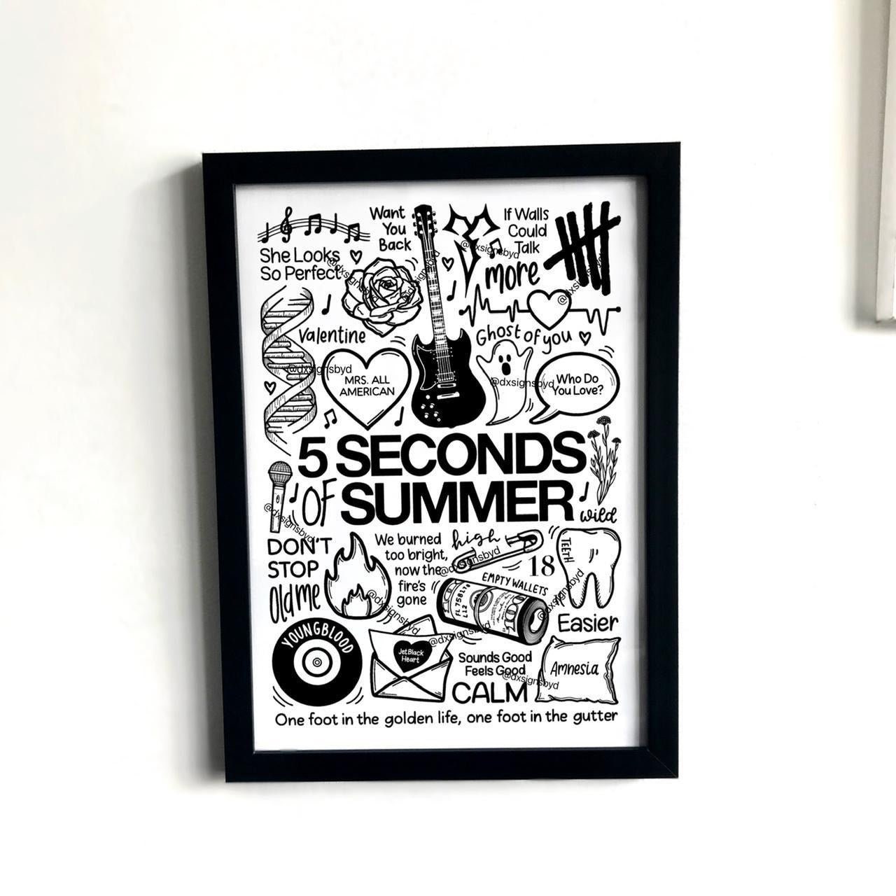 5 Seconds of Summer // 5SOS // Poster Print Merch Decor Wall Art - Etsy
