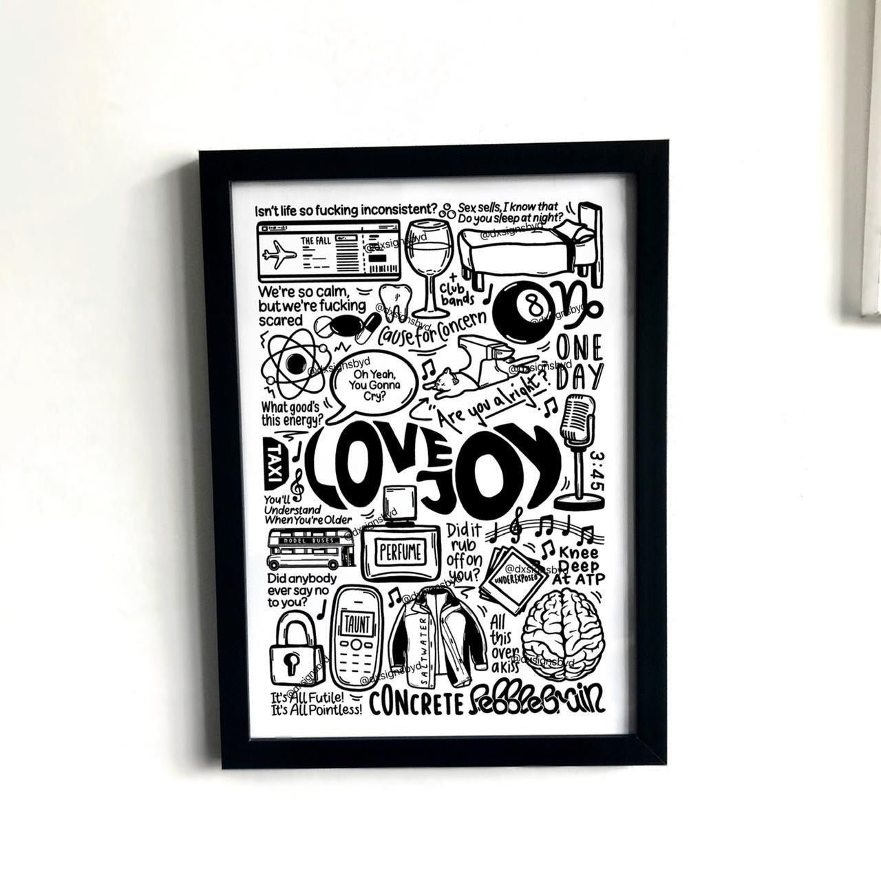 Discover Lovejoy band // poster print merch decor wall art