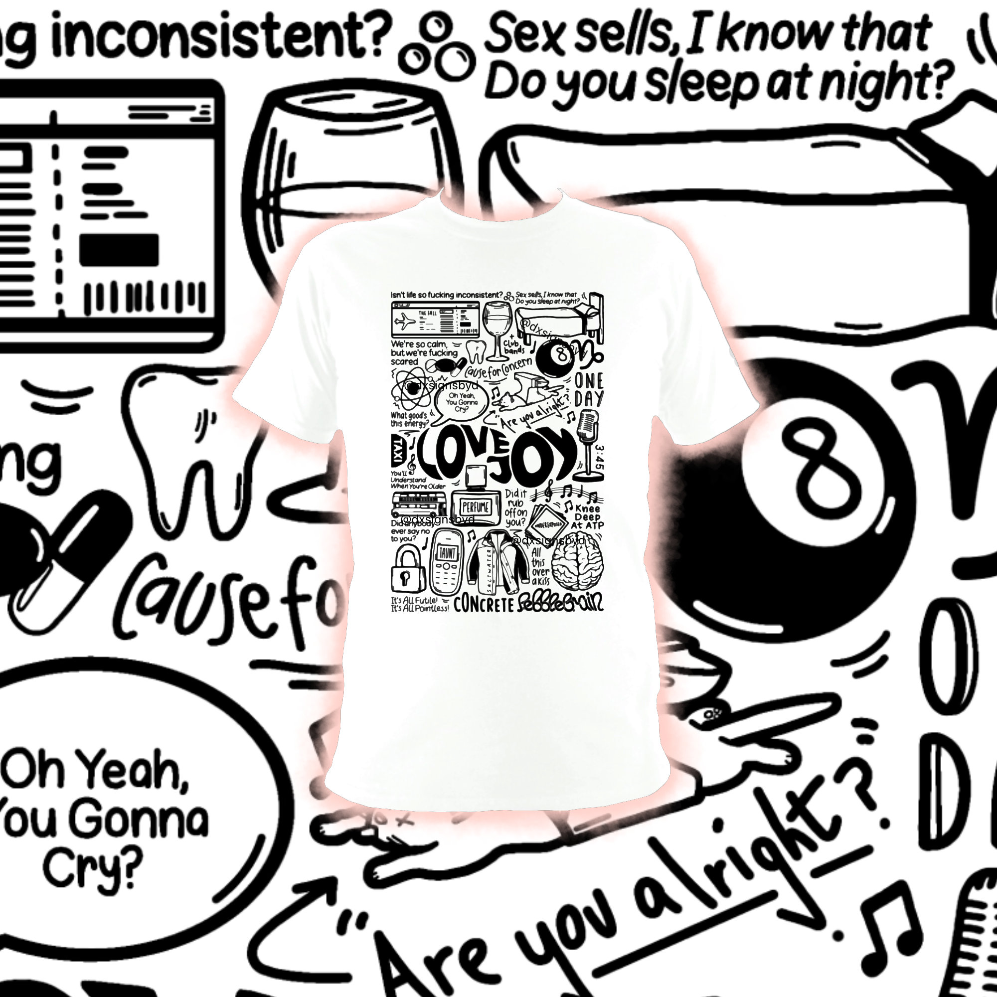 Lovejoy UK Tour 2023 Poster (Und), Lovejoy Band Concert Merch