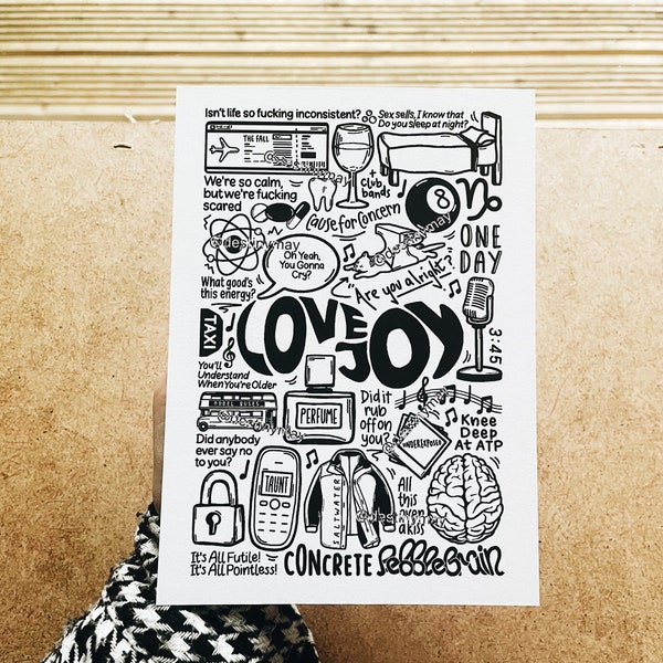 Lovejoy band // poster print merch decor wall art