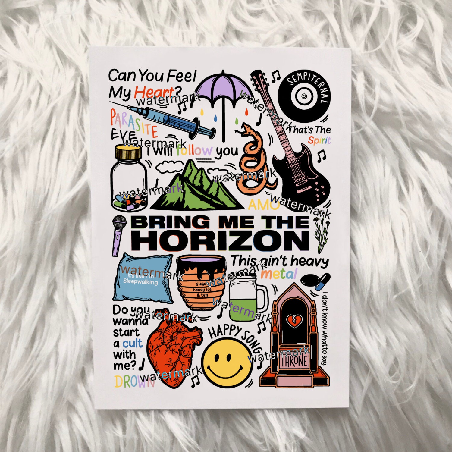 bring me the horizon logo posters & prints by bay mustari - Printler