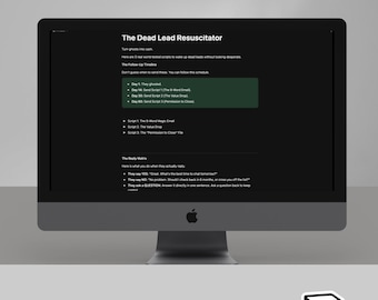 Plantillas de correo electrónico para Notion | Plantillas de seguimiento de clientes potenciales inactivos | Plantilla de correo electrónico | Estrategia de cierre B2B