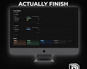 Course Planner Template, Curriculum Builder & Lesson Tracker, Online Course Creator OS, Instructional Design Matrix, Notion Template