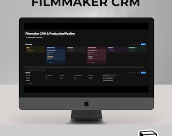 Notion Filmmaker CRM | Video Production Planner | Videographer Template | Shoot Tracker | Creative Agency Dashboard | Pre-production OS