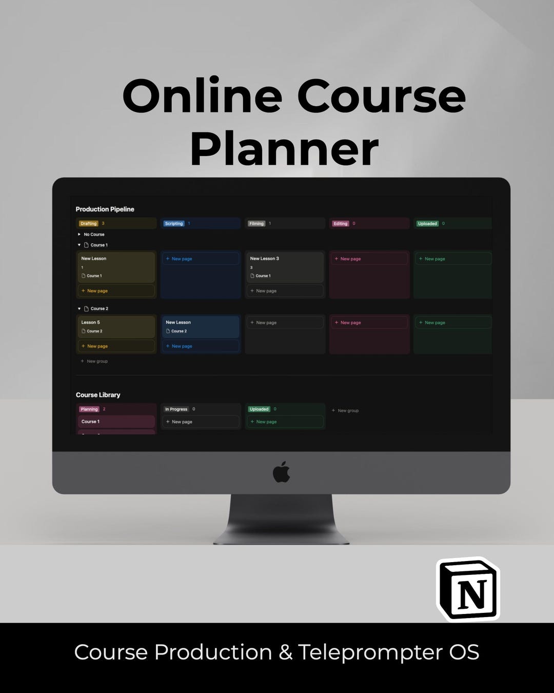 Course Module Planner | Multi-course Production Matrix | Teleprompter ...