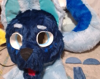 unfinished fursuit