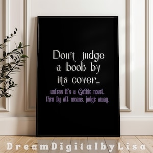 Gotische prints muurkunst gotische quote Goth Gallery muur Gothic Fashion schattig Girly Gothic zwart paars donkere kamer decor INSTANT DIGITALE DOWNLOAD