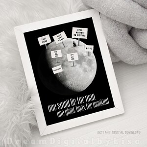 Conspiracy Theory Moon Landing DIGITAL DOWNLOAD, Conspiracy Poster, Fun ...