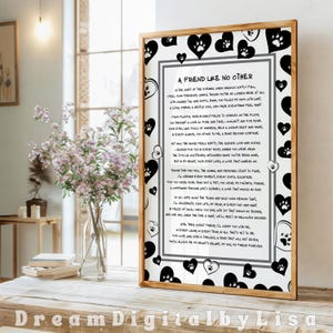Dog Loss Poem Pet Loss Memorial Gift Remembrance Gift Pet Sympathy Heartfelt Dog Lover Gift Dog Bereavement Print INSTANT DIGITAL DOWNLOAD