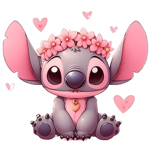 9 PNG Pink Stitch Watercolor Design PNG File for Sublimation, High ...
