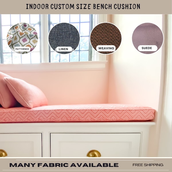Custom Window Bench Cushion, Reading Nook Cushions, Custom Bench Cushions, Seat Cushions, Replacement Cushions, Daybed Cover, Patio Cushion